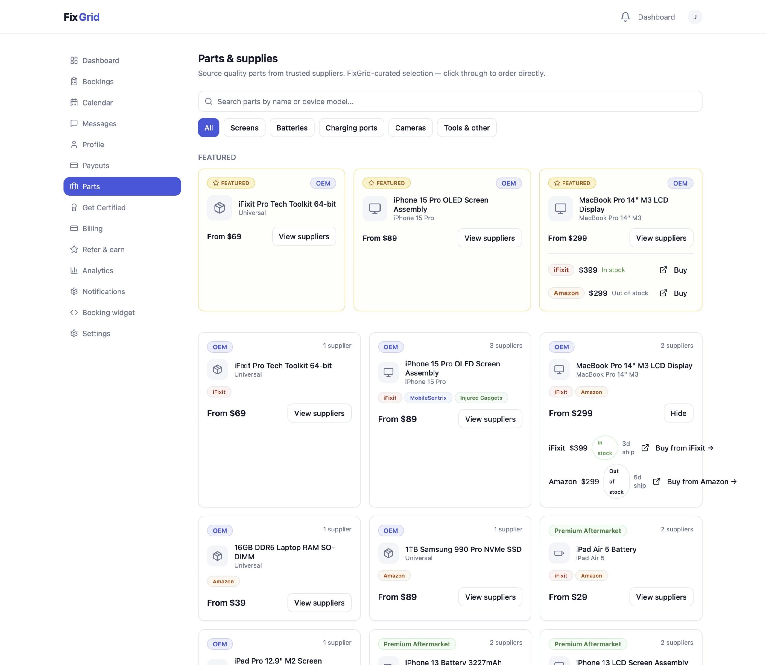 FixGrid